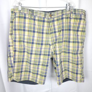 VTG Tailor Vintage Mens 42 Plaid Reversible Chinos Casual Cotton Shorts